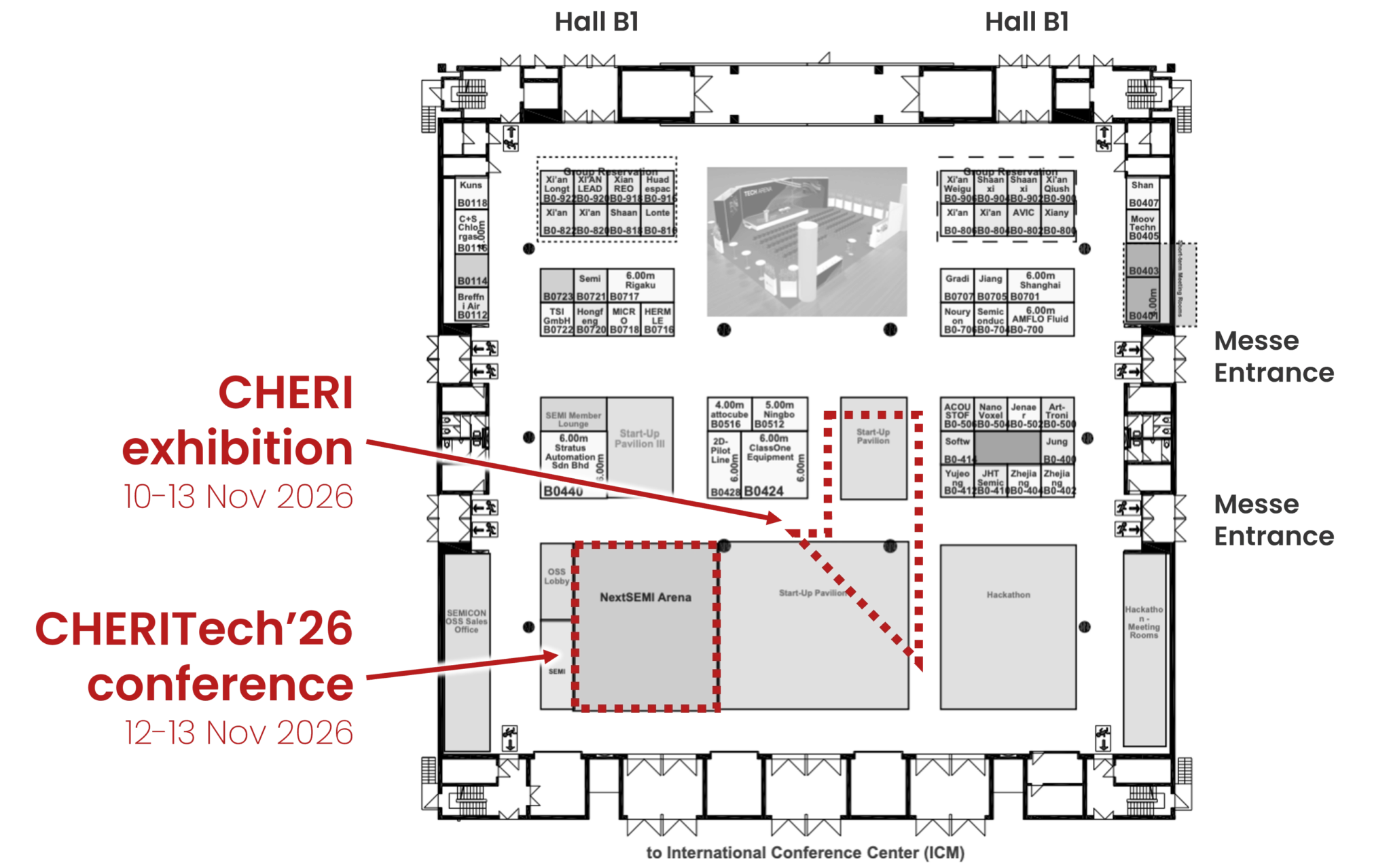 Hall B0 floorplan