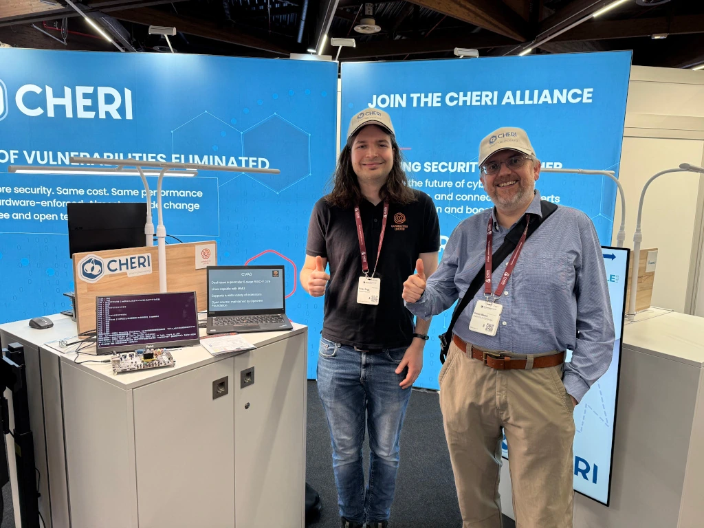 The CHERI Alliance booth at Embedded World - 3